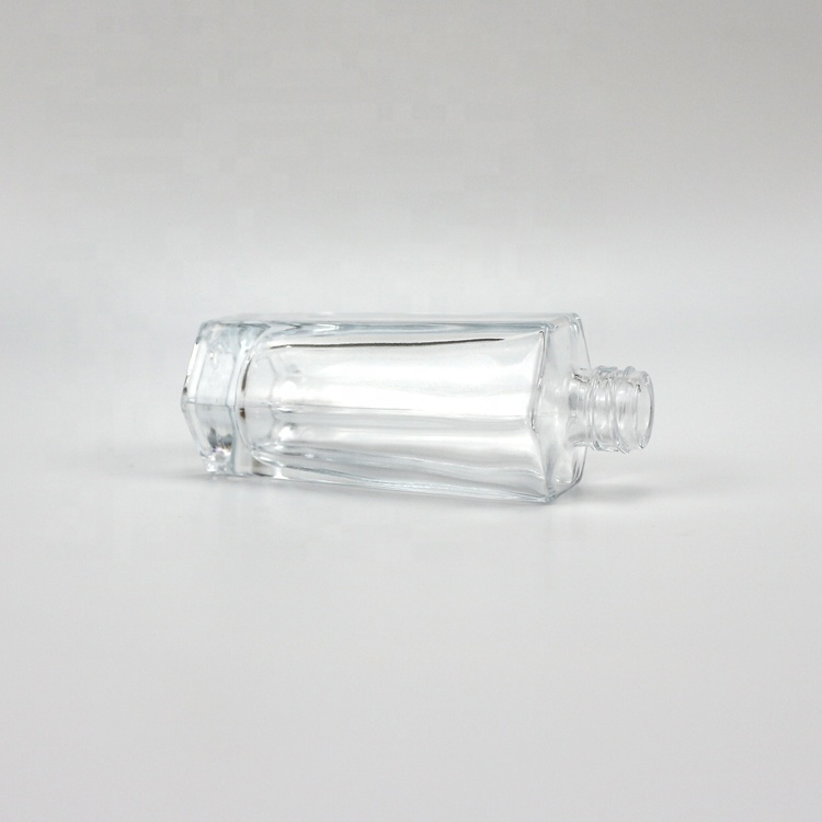 50ml claear glass spray bottle with silver cap 1oz 2oz