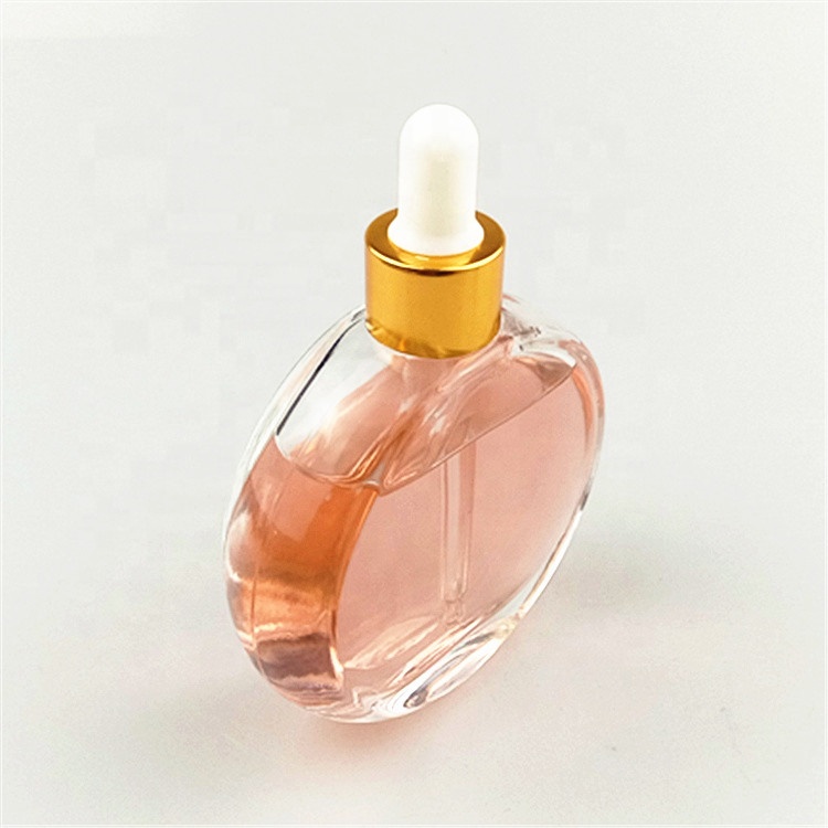 50ml clear empty glass oil perfume bottle glass essential oil dropper bottle
