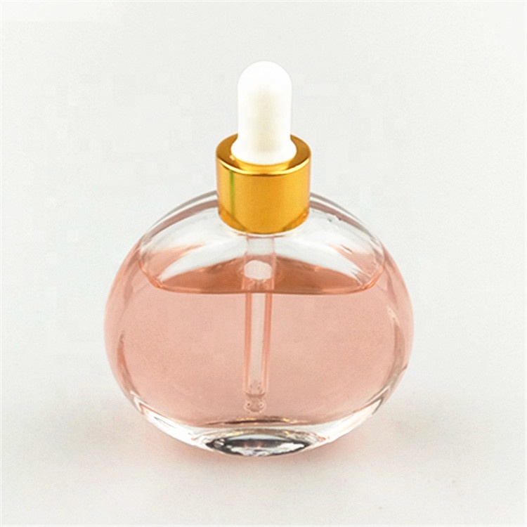 50ml clear empty glass oil perfume bottle glass essential oil dropper bottle