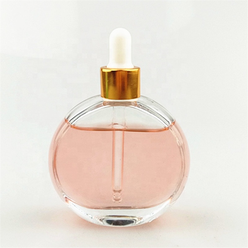 50ml clear empty glass oil perfume bottle glass essential oil dropper bottle