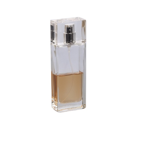 50ml clear fancy luxury perfume bottle glass with surlyn cap