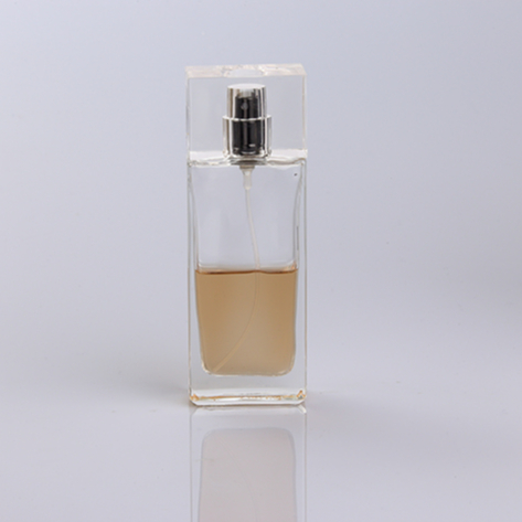 50ml clear fancy luxury perfume bottle glass with surlyn cap