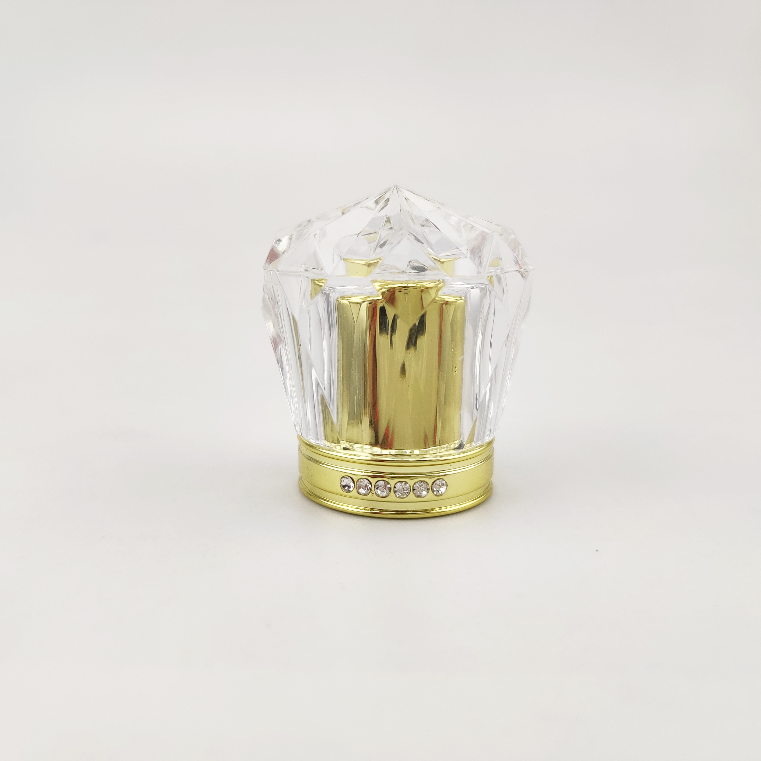 50ml clear glass bottle empty perfume bottle with crown cap