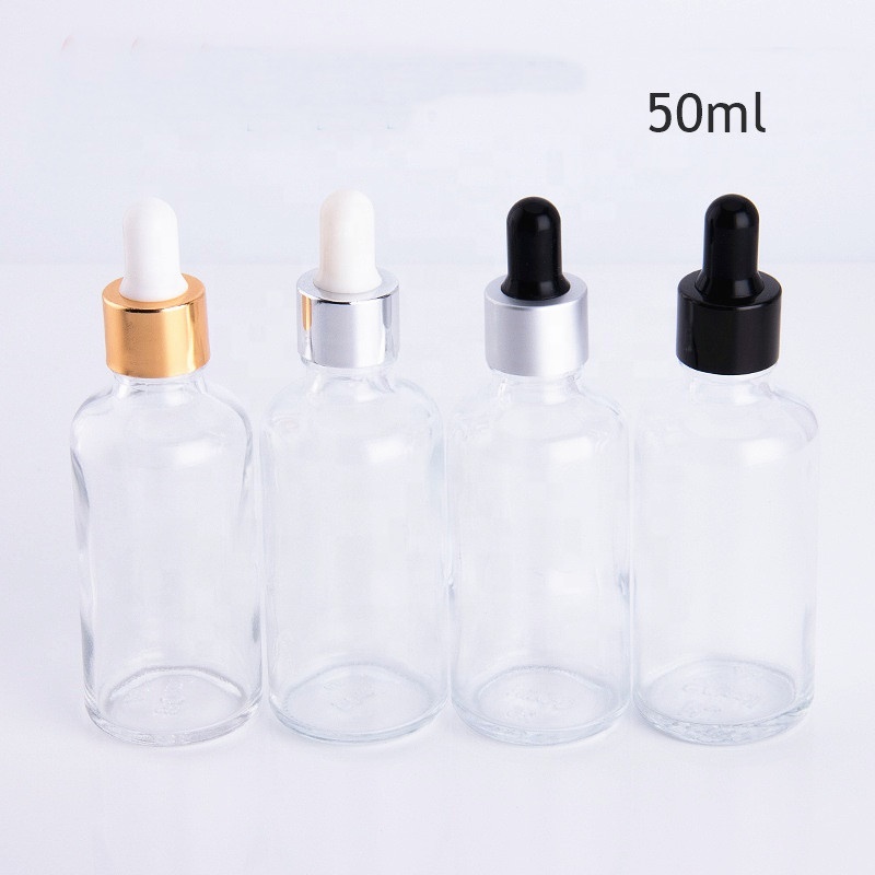 50ml clear glass dropper bottle essential oil bottles with glass dropper