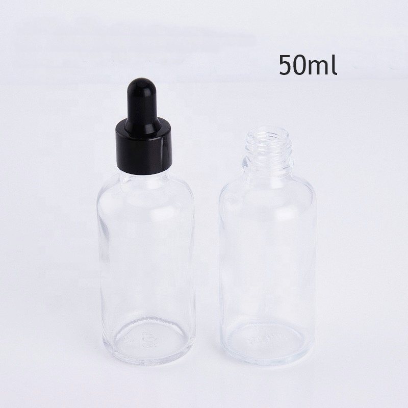 50ml clear glass dropper bottle essential oil bottles with glass dropper