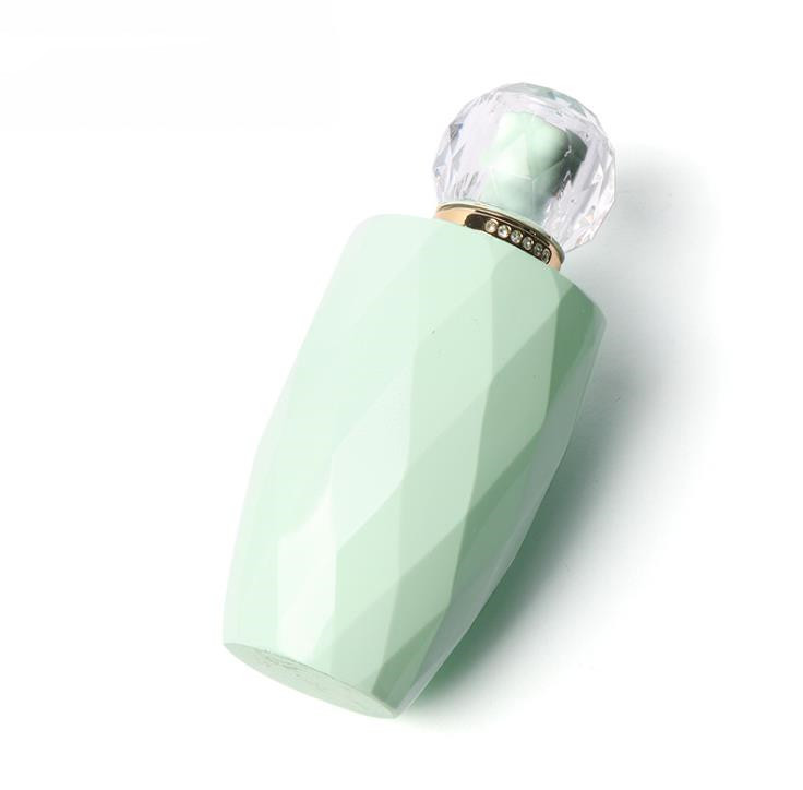 50ml clear glass perfume bottle jar cosmetic spray bottle with gold aluminum lid