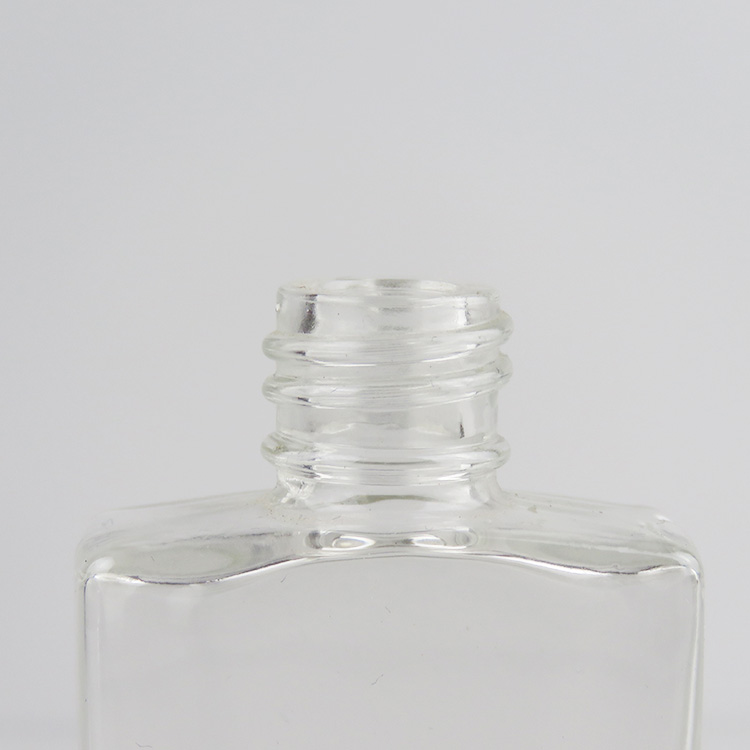 50ml clear rectangular glass dropper bottle
