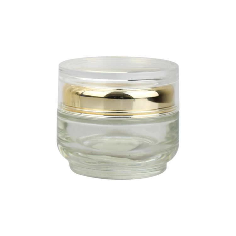 50ml cosmetic cream jar night cream cosmetic jar 50ml clear glass cosmetic jar