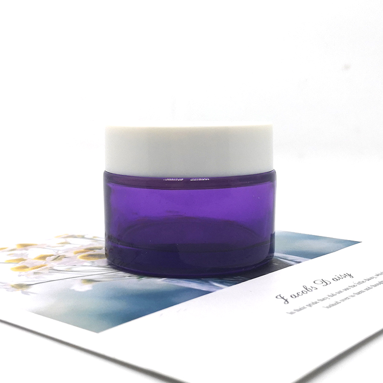 50ml cosmetic glass containers body butter cream jars for packaging