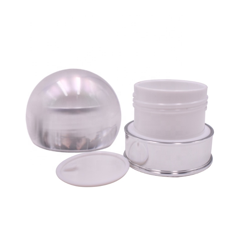 50ml cosmetic jar acrylic round jar high end luxury bulb shape acrylic jar