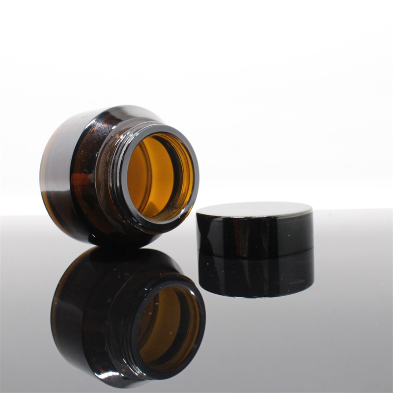 50ml cosmetic oblique shoulder luxury cream glass jar with metal lid emballage cosmetique with factory direct price