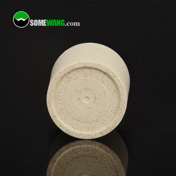 50ml cylinder deodorant glass roll on bottle with biodegradable corn/starch cap, 1.67oz roll on glass bottle with plastic cap