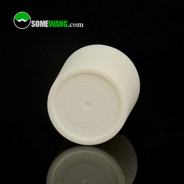 50ml cylinder deodorant glass roll on bottle with biodegradable corn/starch cap, 1.67oz roll on glass bottle with plastic cap