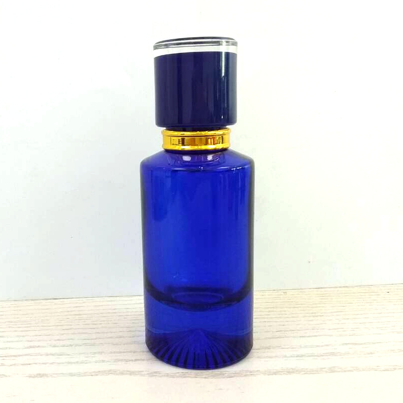 50ml cylinder round shaped glass perfume spray bottle