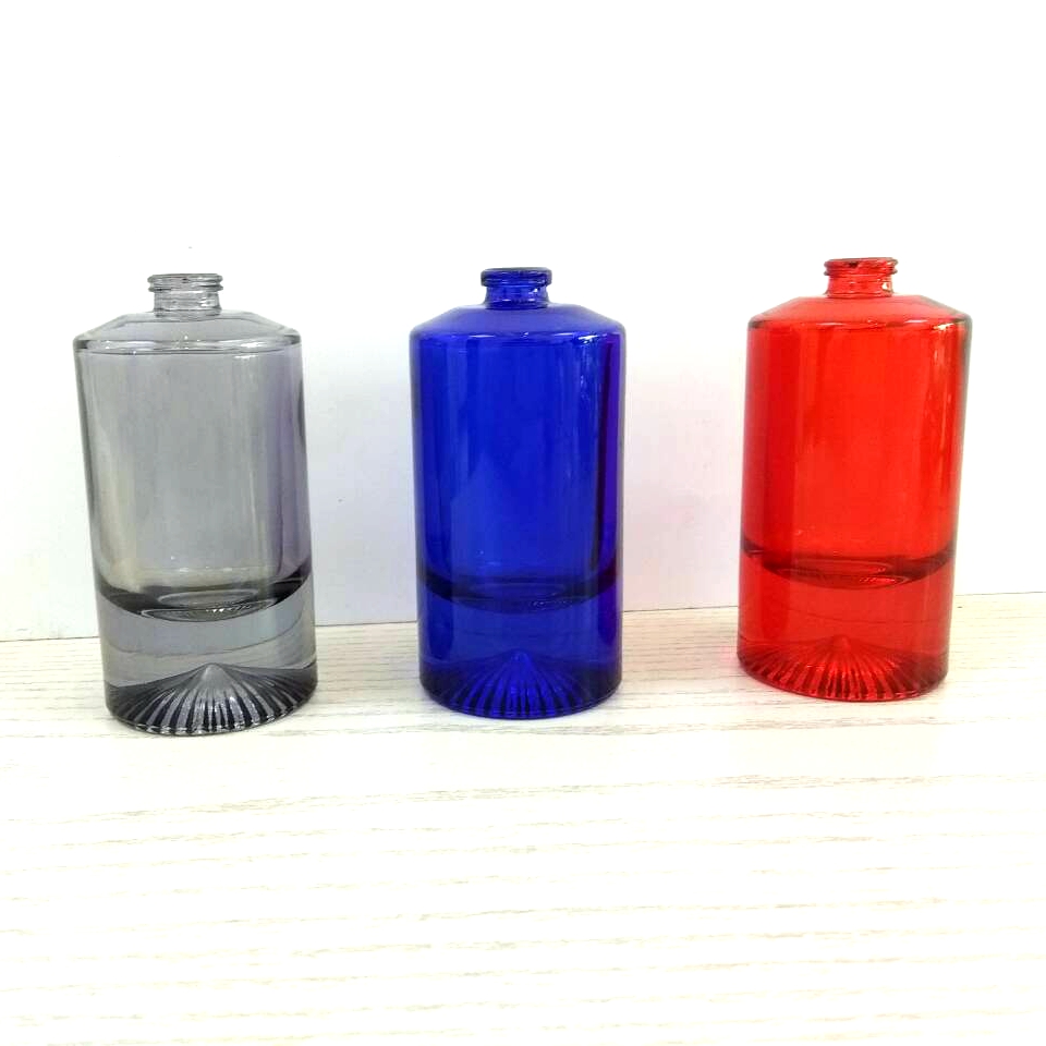 50ml cylinder round shaped glass perfume spray bottle