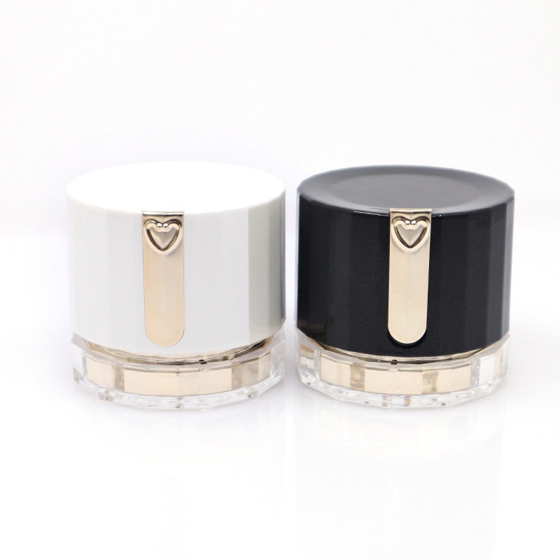 50ml empty acrylic containers face body hands cream bottle makeup cream jar for lotions and creams