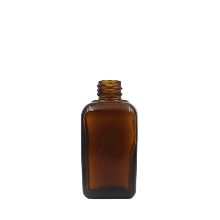 50ml empty amber dropper glass bottle square glass essential oil bottles