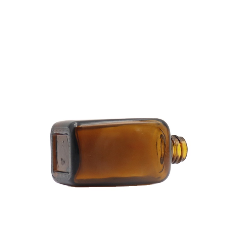 50ml empty amber dropper glass bottle square glass essential oil bottles