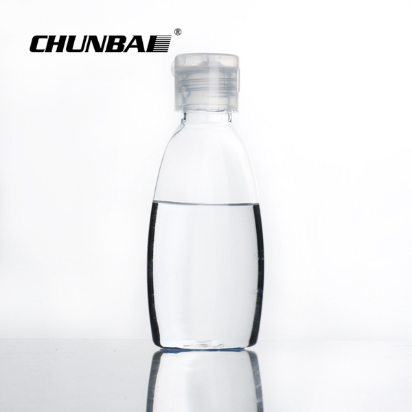 50ml empty bottle PET plastic hand sanitizer bottle with Flip Top Cap