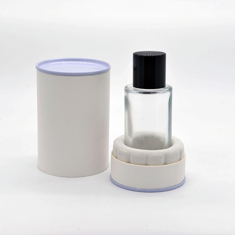 50ml empty high quality OEM wholesale design transparent glass perfume bottle with white box