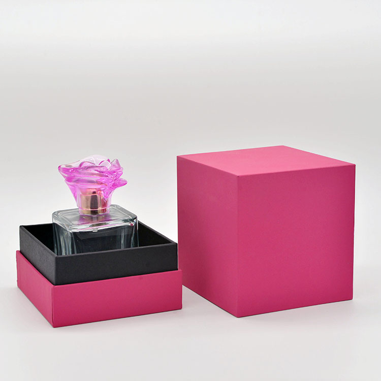 50ml empty high quality OEM wholesale transparent glass perfume bottle with gift box