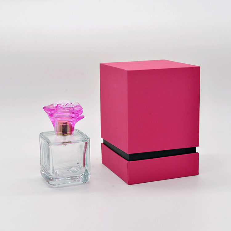 50ml empty high quality OEM wholesale transparent glass perfume bottle with gift box