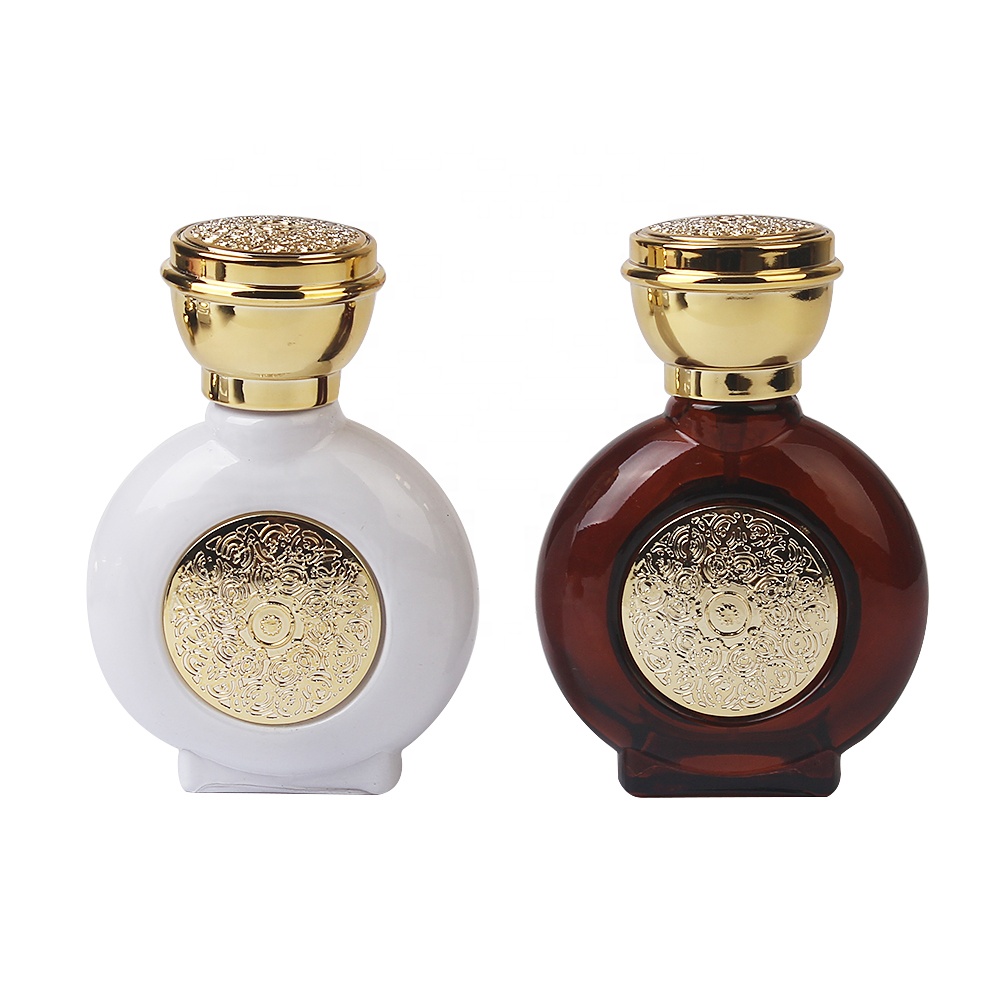 50ml empty square glass perfume bottle matte black perfume bottle