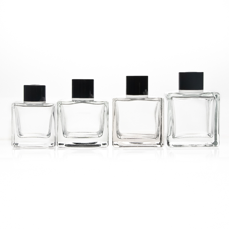 50ml fancy square diffuser glass bottle perfume glass  bottle