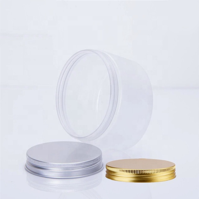 50ml flat plastic bottle Factory Direct Sale 2oz 3oz 4oz 5oz 8oz cosmetic Jar With Lid Clear PET Clear PET Plastic lotion cream jar
