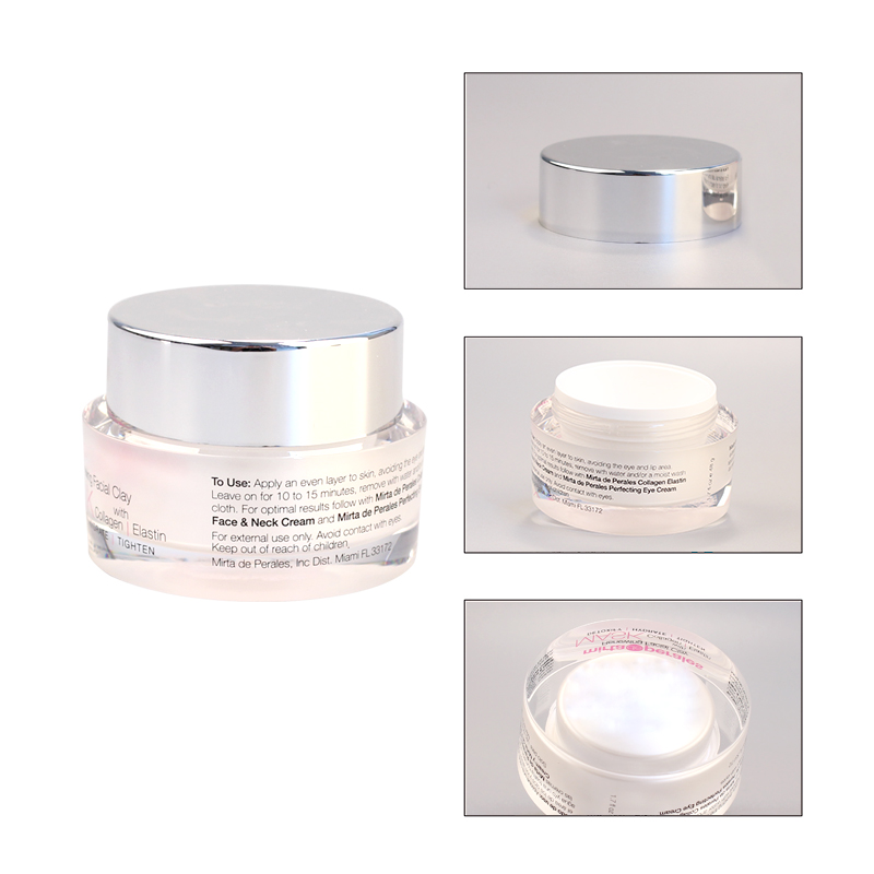 50ml free sample custom new plastic cosmetic jars and lids
