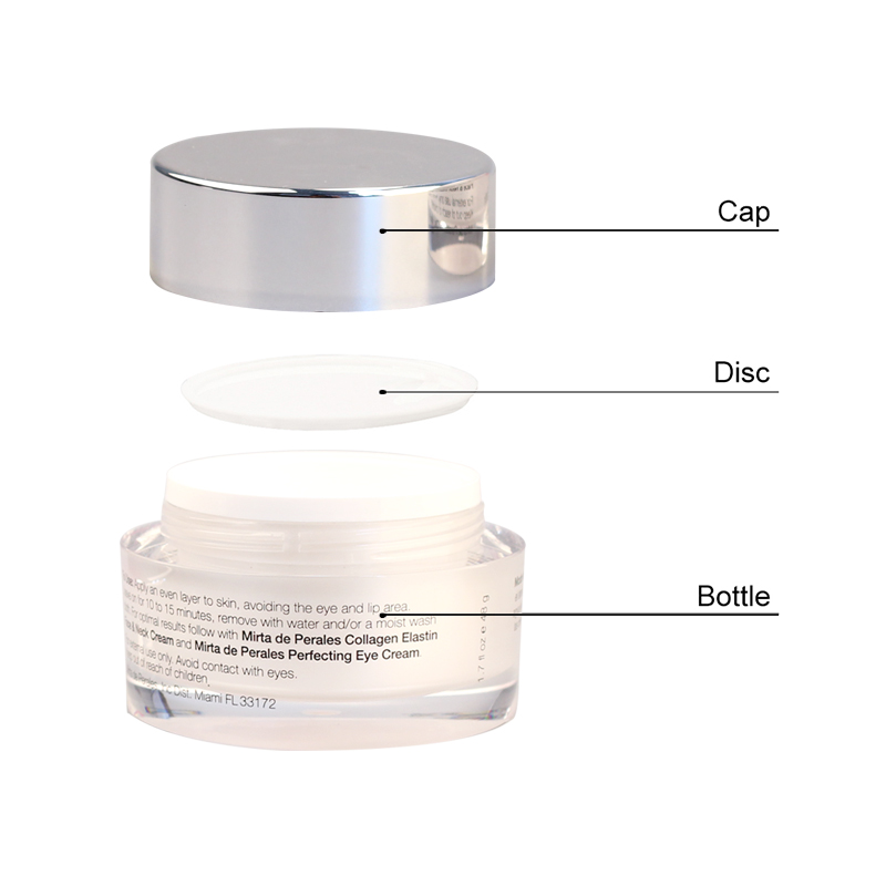 50ml free sample custom new plastic cosmetic jars and lids