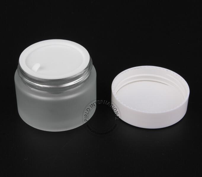 50ml frosted glass jar frosted glass jar colored glass jar