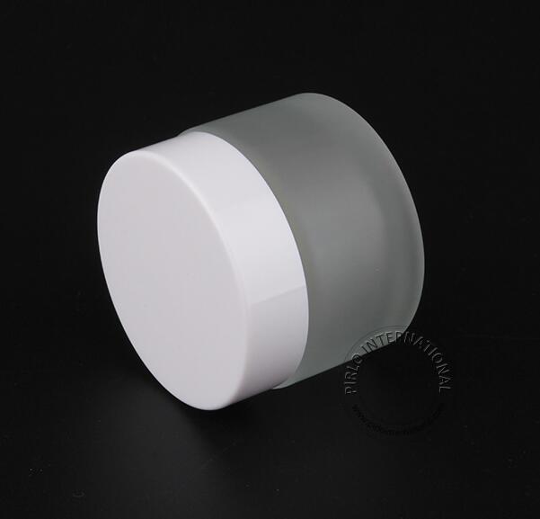 50ml frosted glass jar frosted glass jar colored glass jar