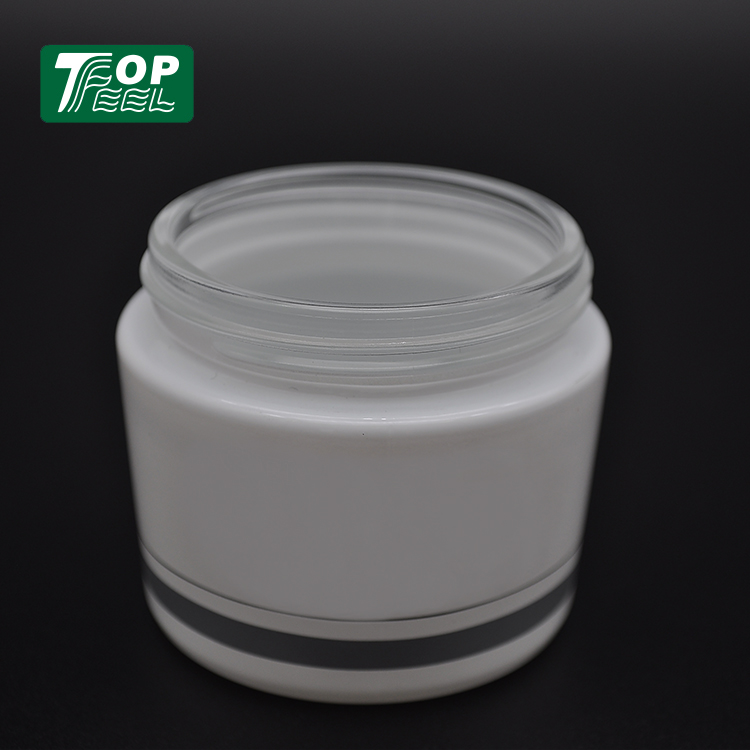 50ml glass cream jar 15ml PP plastic cream jar
