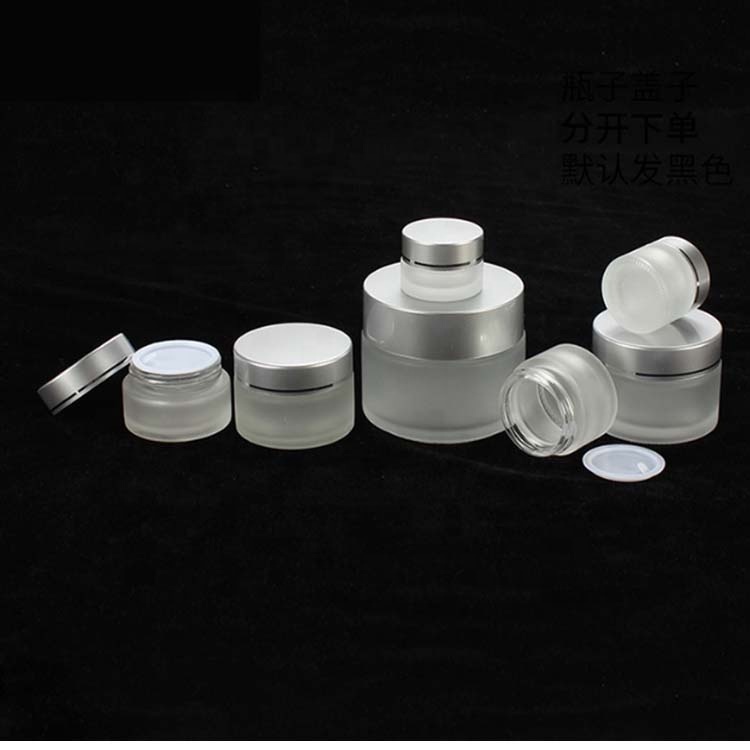 50ml glass jar frosted glass candle jar with lid custom glass jars