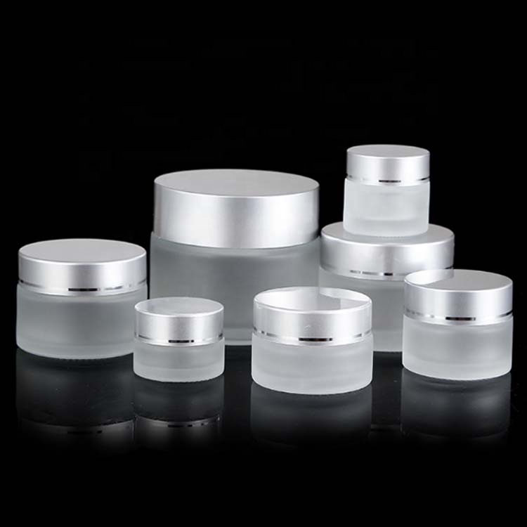 50ml glass jar frosted glass candle jar with lid custom glass jars