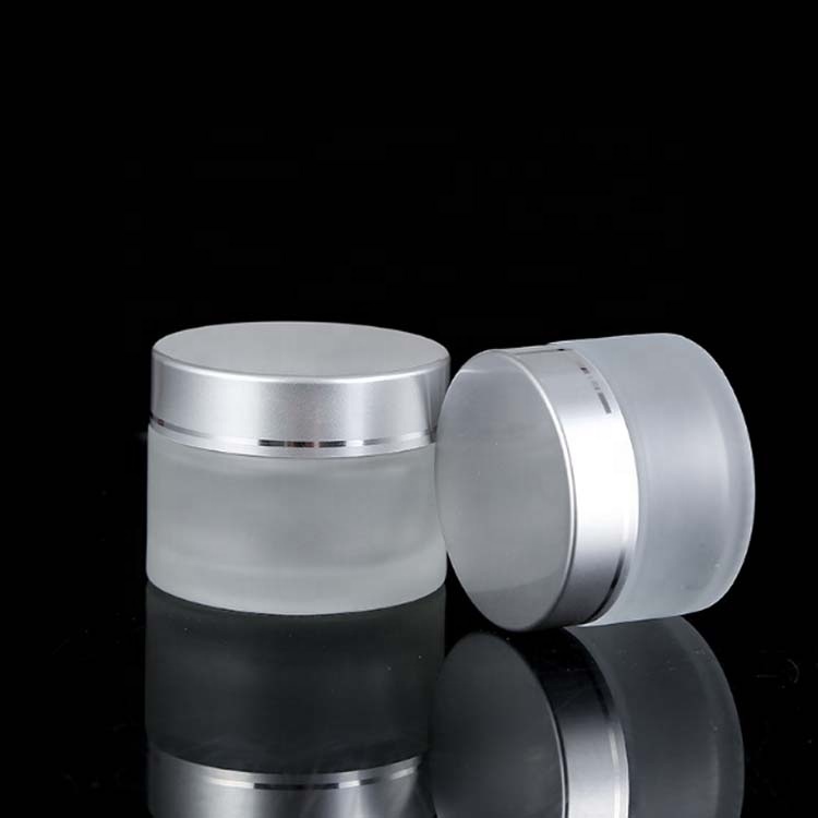 50ml glass jar frosted glass candle jar with lid custom glass jars