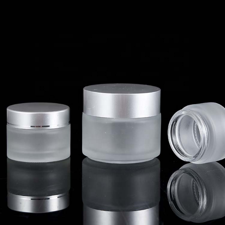 50ml glass jar frosted glass candle jar with lid custom glass jars