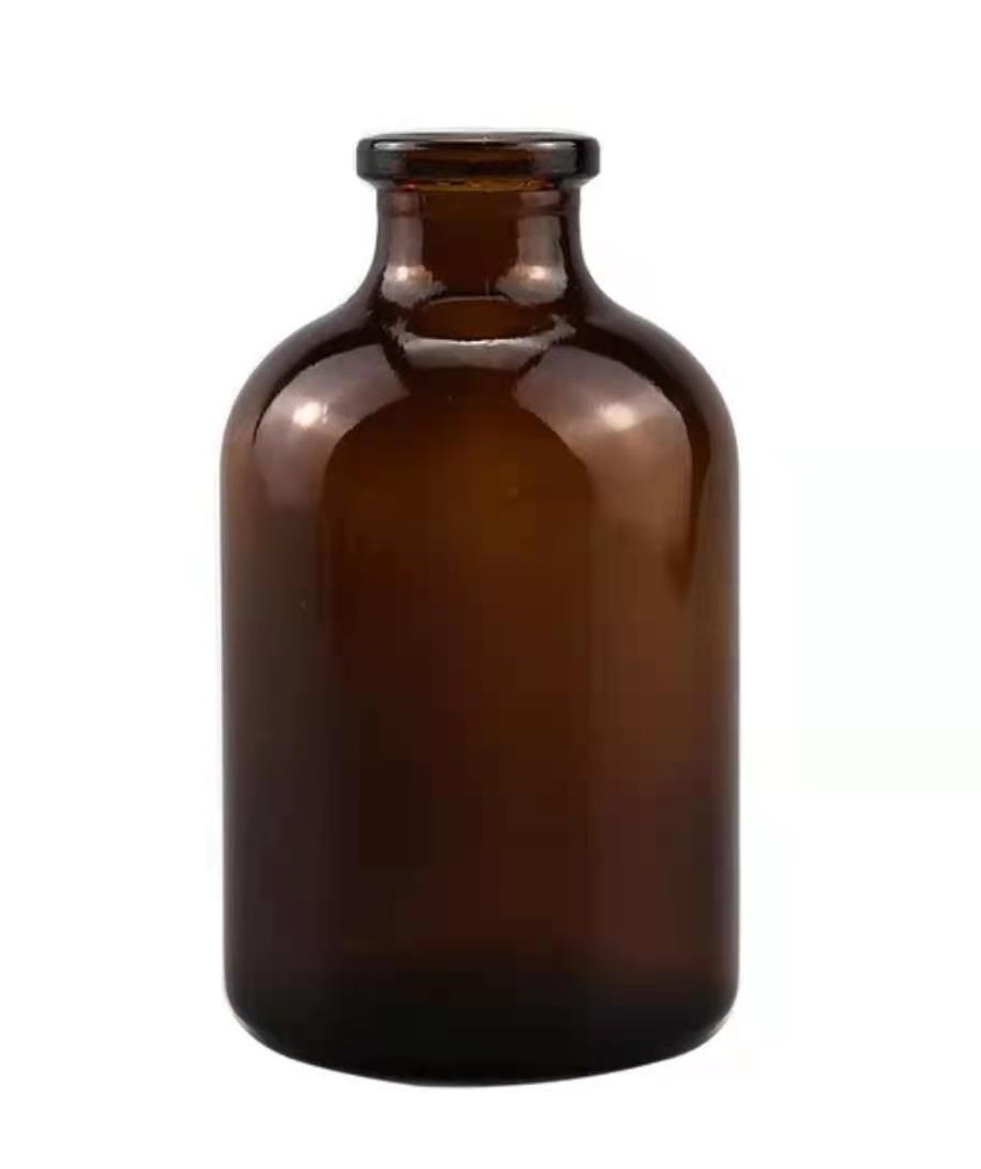 50ml liquid medicine vials amber glass pharmaceutical bottle