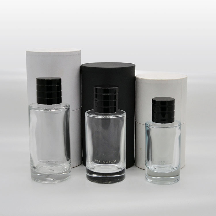 50ml luxury glass perfume bottle with magnetic cap and outer packaging to send friends preferred