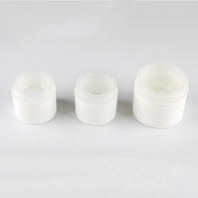 50ml luxury white PP frosted cream jar cosmetic