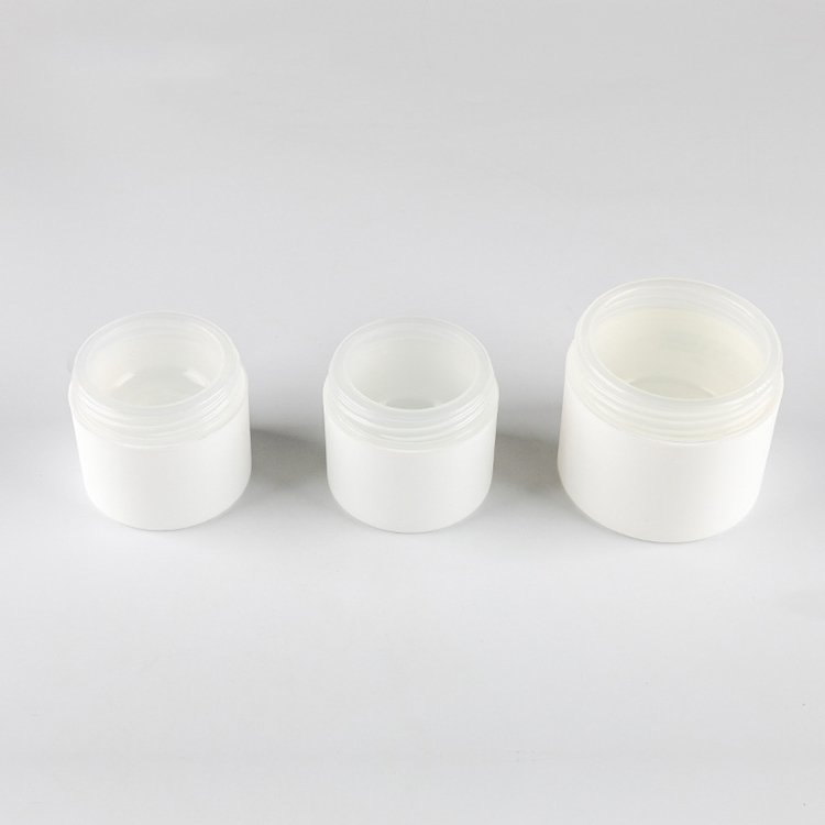 50ml luxury white PP frosted cream jar cosmetic