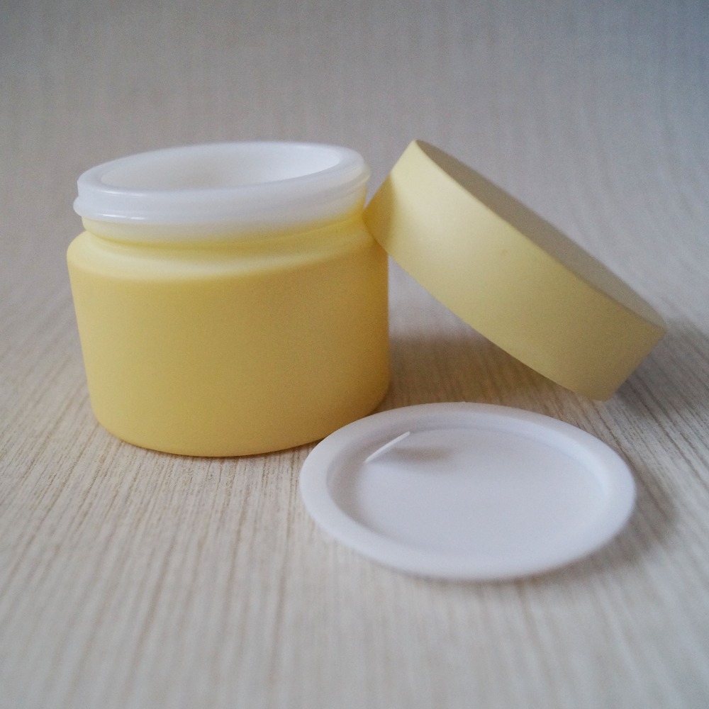 50ml matte black glass cosmetic jars wholesale glass jars