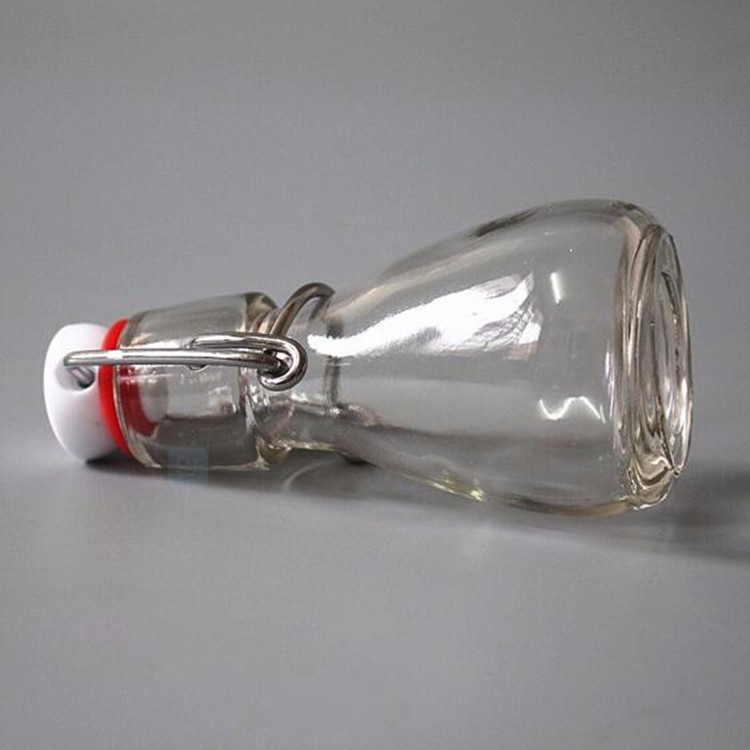 50ml mini clear fruit juice glass empty swing top bottles wholesale beer bottle