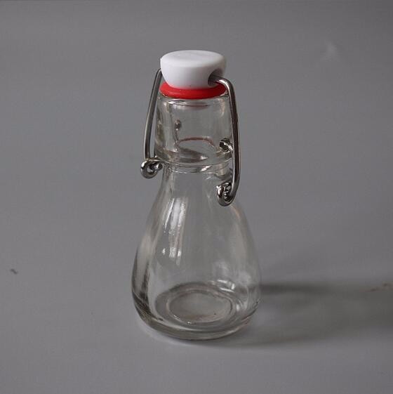 50ml mini clear fruit juice glass empty swing top bottles wholesale beer bottle
