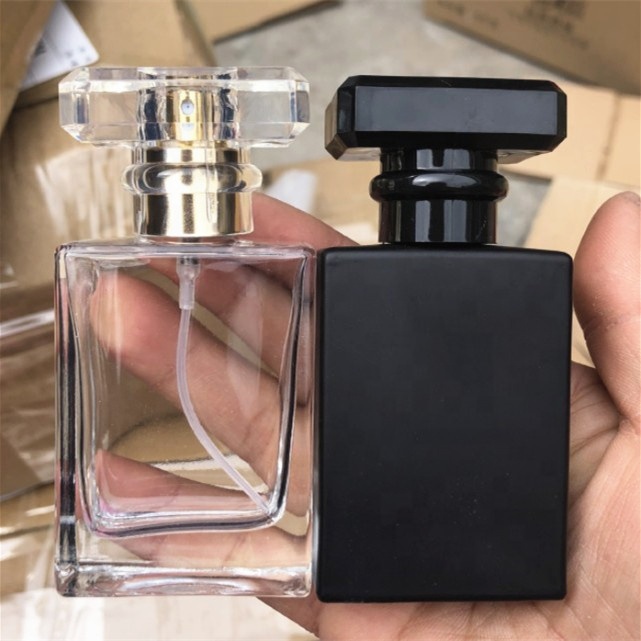 50ml perfume glass bottle with sprayer/empty bottle perfume wholesale