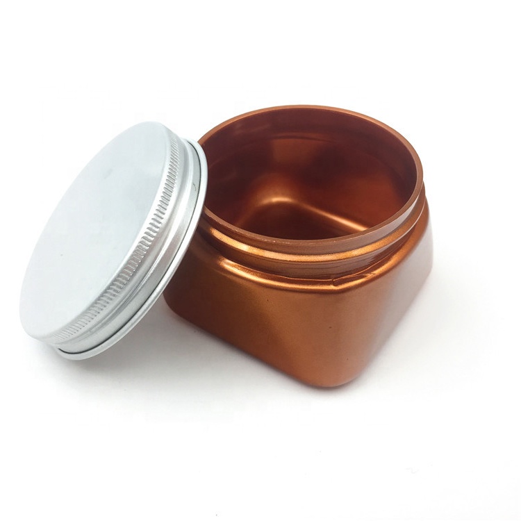 50ml plastic square cream jar, PP cosmetic jar