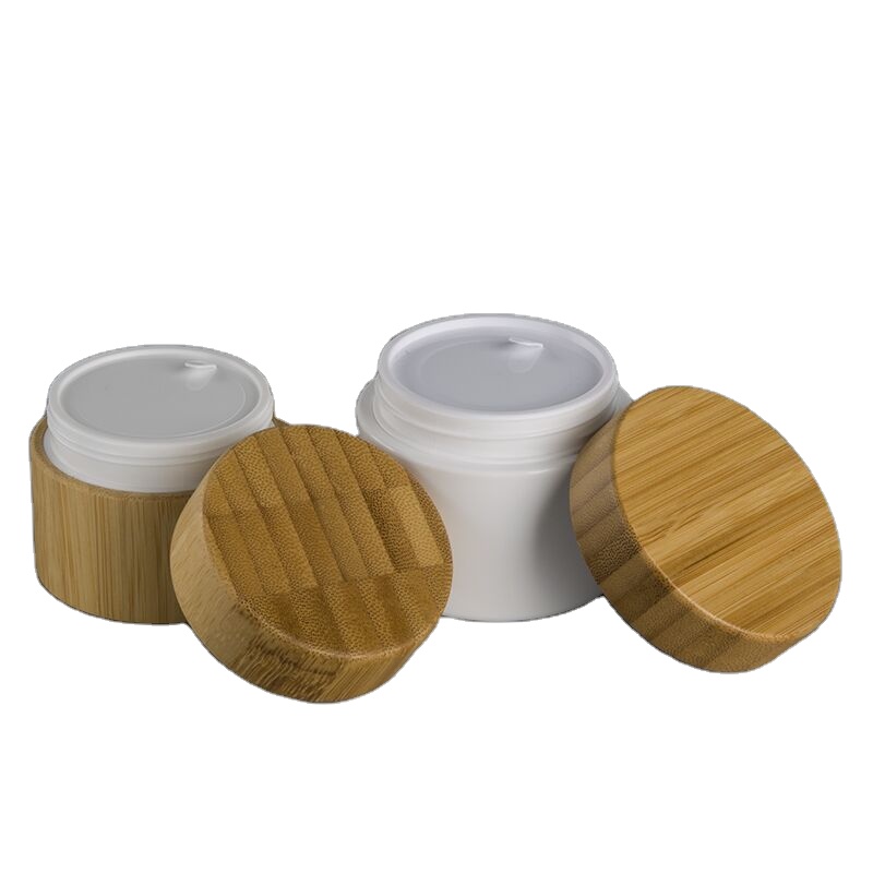50ml pp bamboo jar for cream