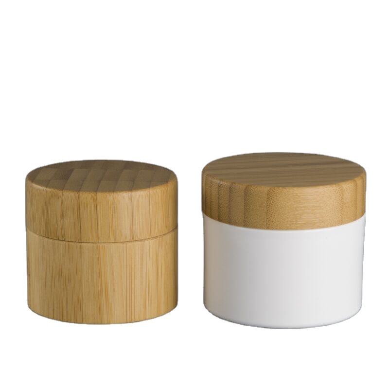 50ml pp bamboo jar for cream