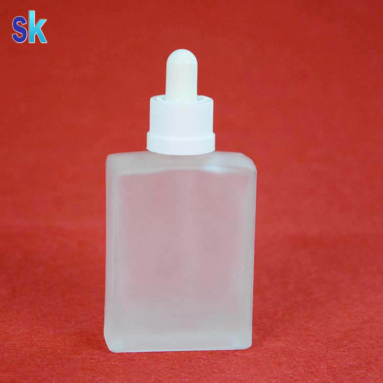 50ml rectangular shape essential oil glass dropper bottle